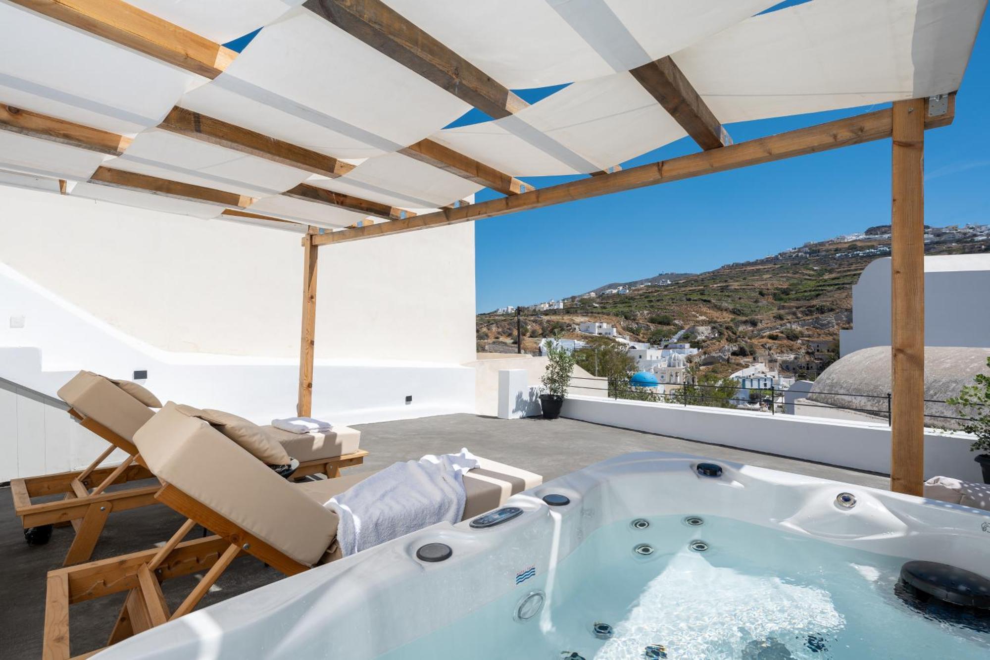 Angeleve Villa With Private Jacuzzi Fira  Exterior foto
